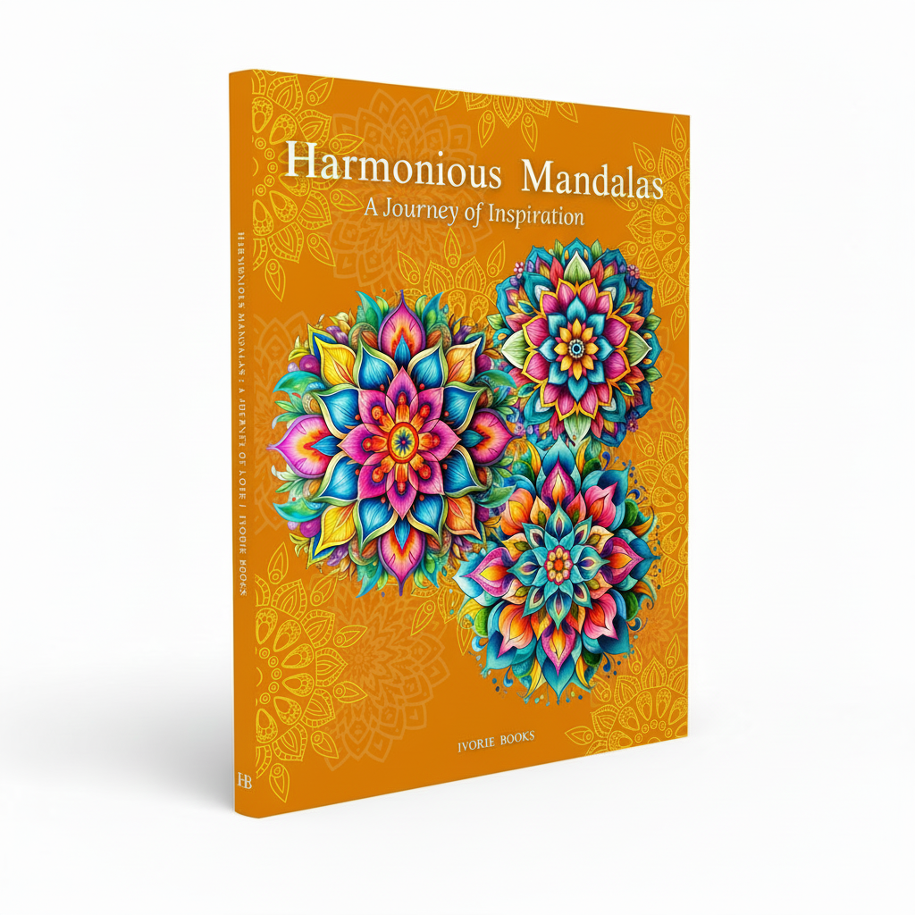 Harmonious Mandalas: A Journey of Inspiration is a thoughtfully designed mandala book created to awaken creativity, motivation, and hope. Centered on inspiration, mindful expression, and creative renewal, this large-format edition offers a meaningful space to reset, reflect, and reconnect with your inner spark through coloring and writing. Ivorie Books ivoriebooks.com