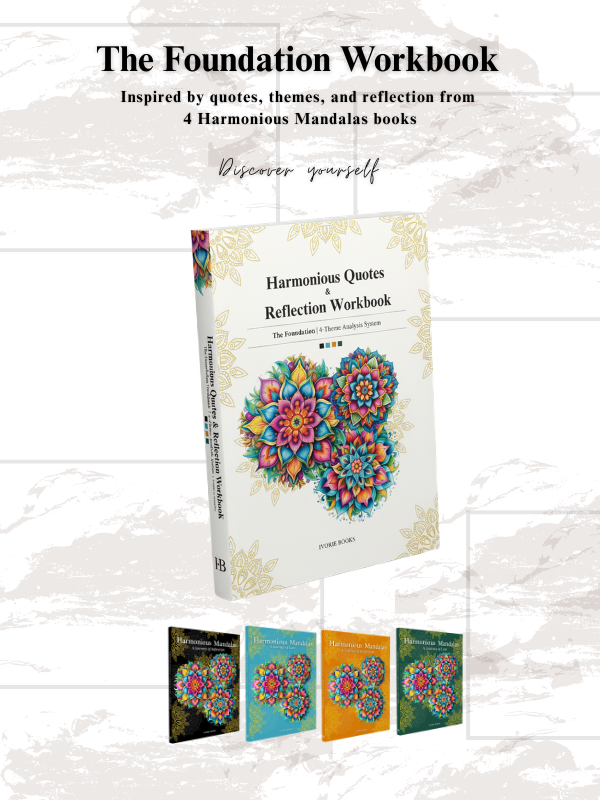 As part of the Harmonious collection, The Foundation offers a thoughtful alternative to traditional journaling by helping readers engage directly with meaningful ideas through theme-based analysis, guided prompts, and written reflection. Decorative mandala borders preserve the visual identity of the collection while keeping the emphasis on the words, the prompts, and the reader’s personal growth journey. Printed on premium 70 lb paper, this workbook offers a more substantial writing experience for readers w