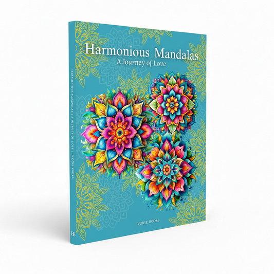 Harmonious Mandalas: A Journey of Clarity is a thoughtfully designed mandala book created to support focus, grounding, and emotional calm. Centered on mindfulness, reflection, and intentional creativity, this large-format edition offers a peaceful space to slow down, clear mental noise, and reconnect with what matters through coloring and writing. Ivorie Books   ivoriebooks.com