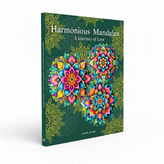 Harmonious Mandalas: A Journey of Renewal is a thoughtfully designed mandala book created to support gentle transformation, emotional release, and creative restoration. Centered on healing, renewal, and mindful reflection, this large-format edition offers a calming space to let go, begin again, and reconnect with peace through intentional coloring and writing. Ivorie books  ivoriebooks.com

