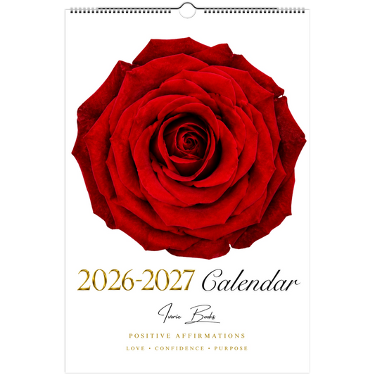 Red Rose 2026–2027 wall calendar by Ivorie Books
