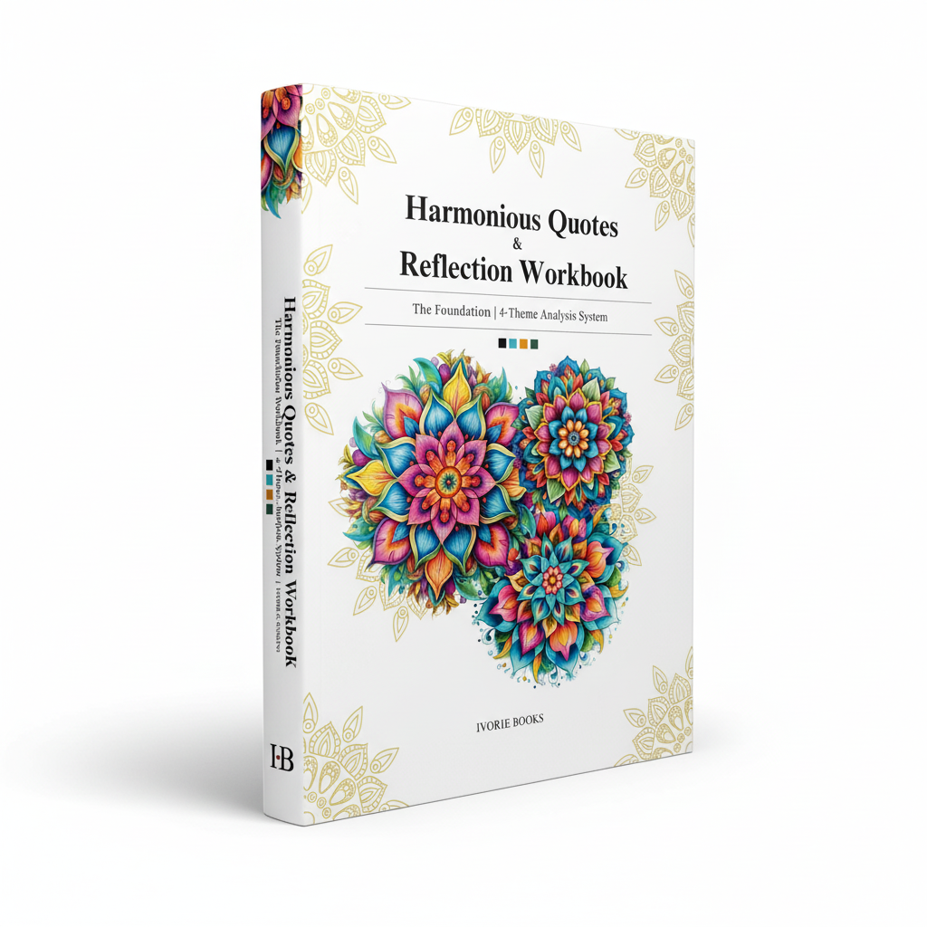 The Foundation is a large-format guided reflection workbook built around four core themes: Reflection, Clarity, Inspiration, and Renewal. Created for readers who want a focused and structured writing experience, this workbook uses carefully selected quotes, guided prompts, and reflective writing space to encourage personal insight, emotional awareness, and deeper self-connection. Ivorie Books ivoriebooks.com